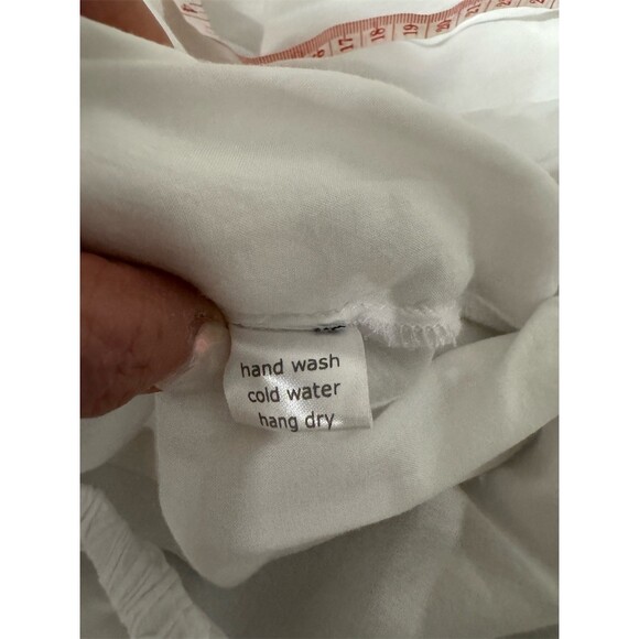 Kellie Blouse Womens Size M White Off Shoulder Cropped Bell Sleeve Boho - Picture 6 of 7